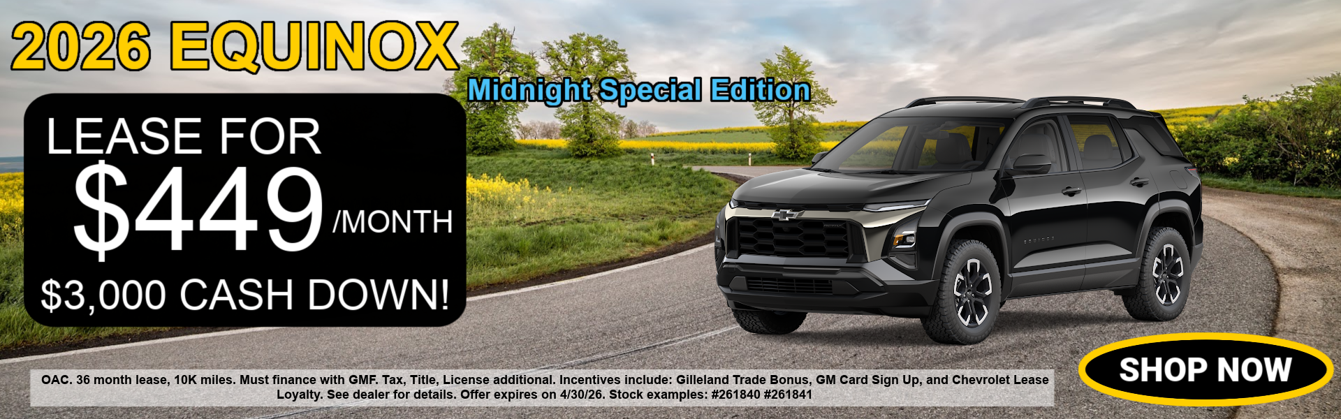 2026 Equinox for sale 