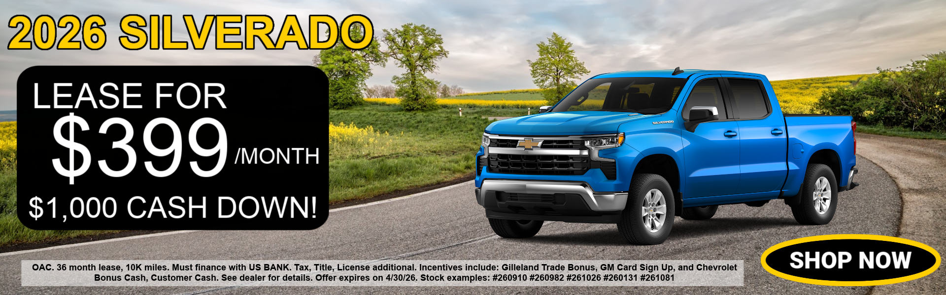 2026 Silverado for sale. 