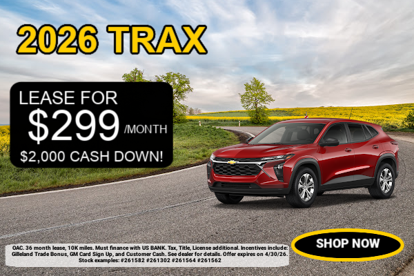 2026 Chevy Trax for sale.