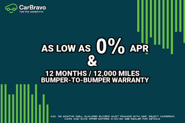 CarBravo has 0% APR. 