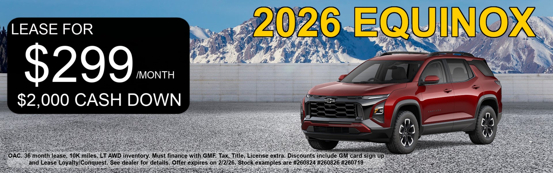 2026 Equinox for sale 