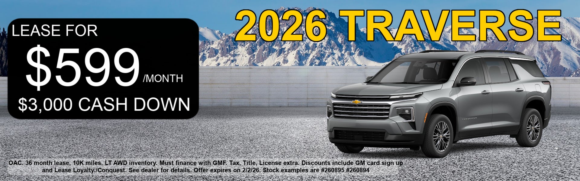 2026 Traverse for sale 
