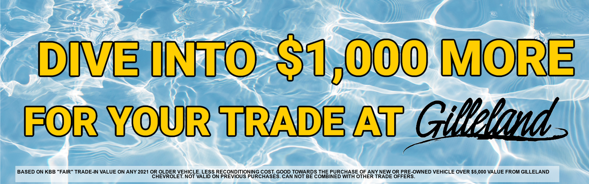 Get 1,000 more for your trade
