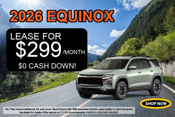 Shop new 2026 Equinox inventory. 