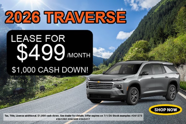 Shop 2026 Traverse inventory. 