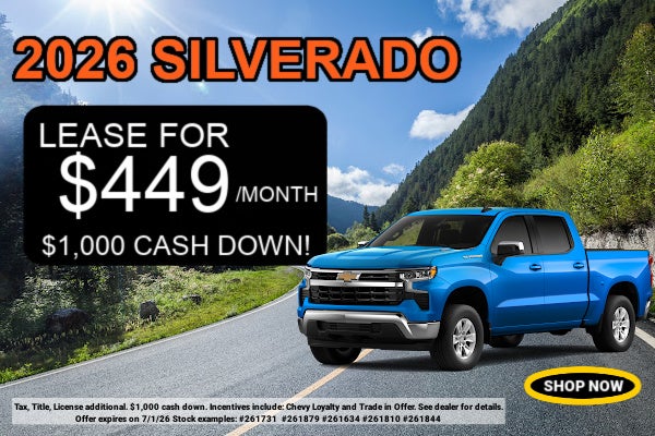 New 2026 Silverado for sale in Central MN..