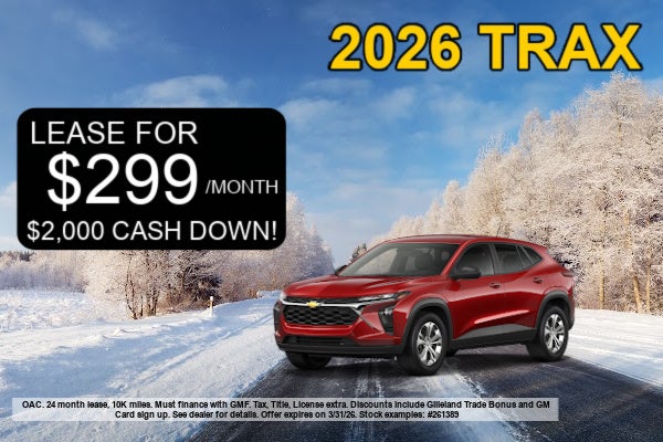 2026 Chevy Trax for sale. 