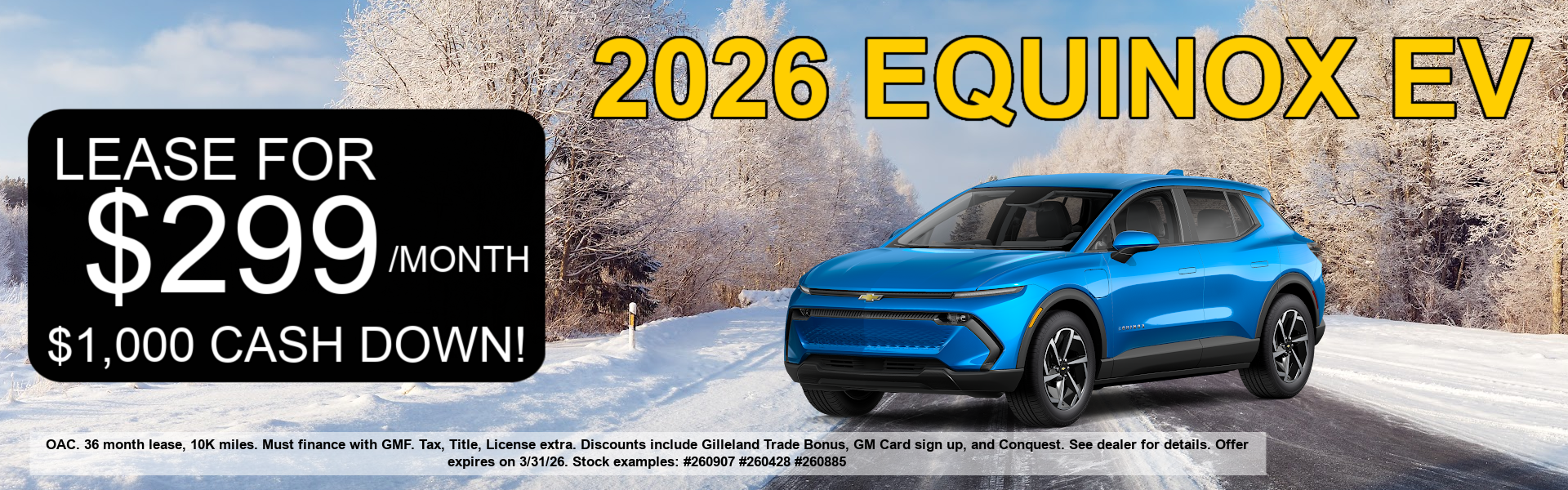 2026 Equinox EV for sale. 
