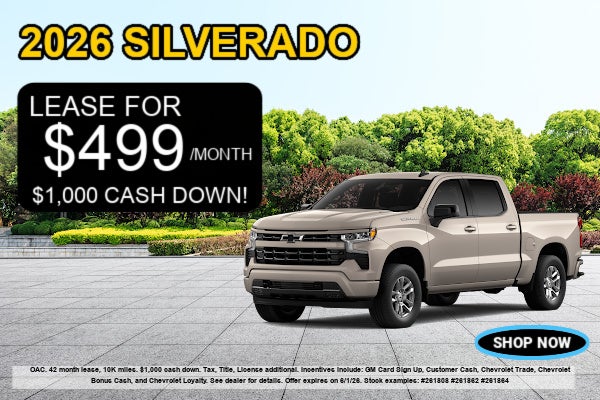 New Silverado for sale.