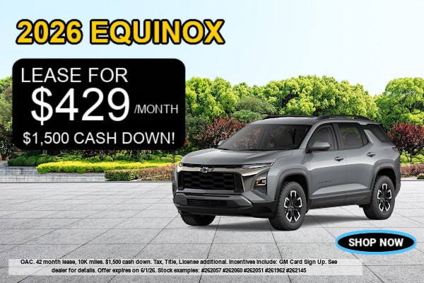 Buying a new 2026 Equinox