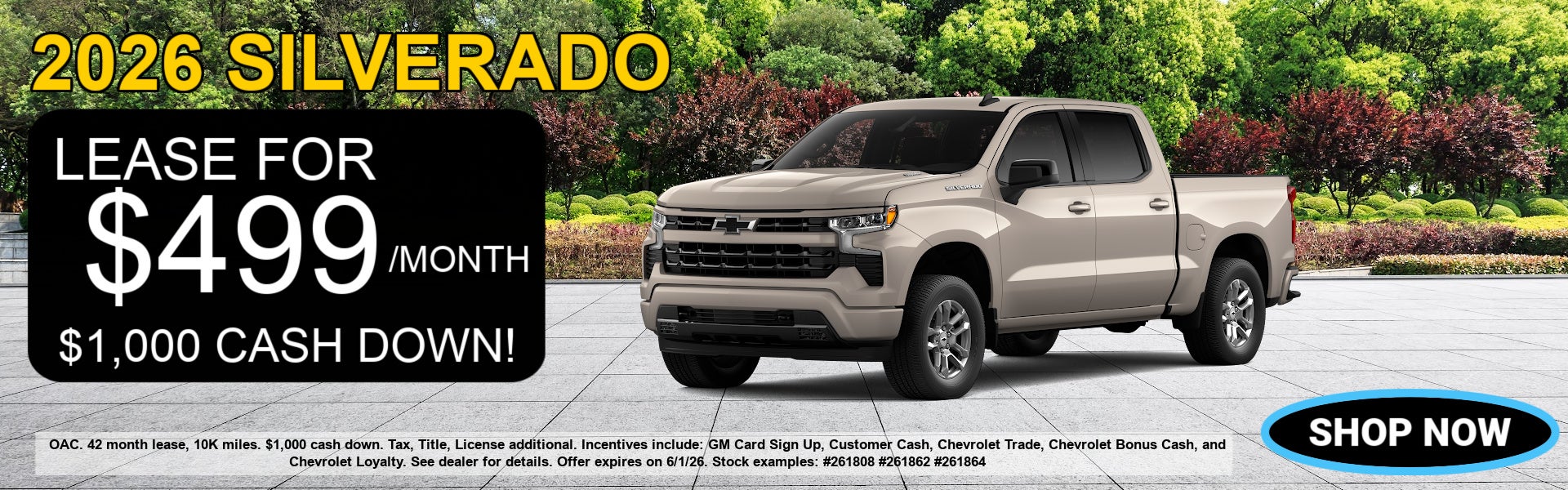 New Silverado for sale. 