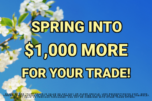 Get $1000 more for your trade