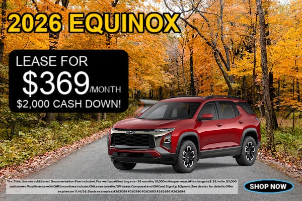 New 2026 Equinox for sale. 