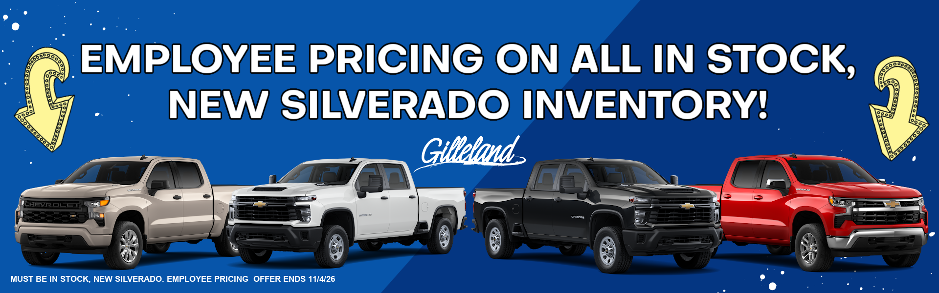 New Silverado inventory. 