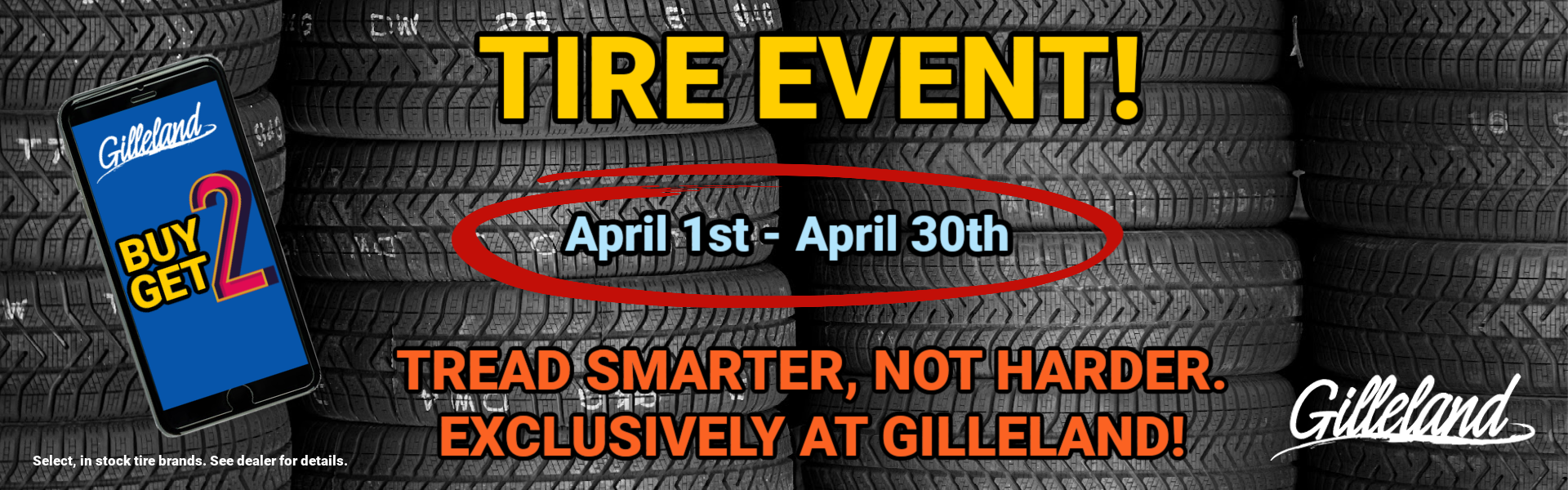 Tire event! Buy 2 get 2! 