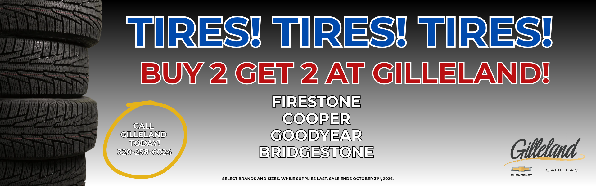 Buying tires.
