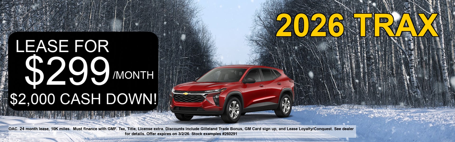 2026 Chevy Trax for sale 